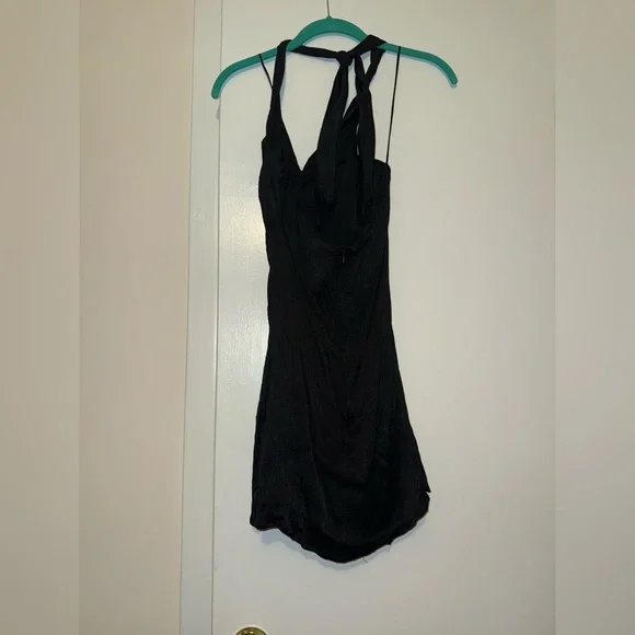 Zara black tie halter dress - Picture 3 of 3